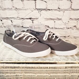 Keds Champion Originals Lace Up Graphite Grey Size 6.5 Casual Everyday NWOT